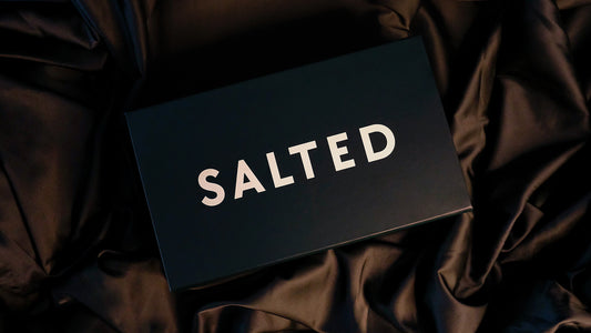High quality elevated dark green packaging with a polished finish. 